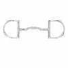 Toklat Originals Myler 3 3/8" Medium Dee With Hooks With Low Port Comfort Snaffle MB 04 Horse Bits
