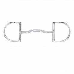 Toklat Originals Myler 3 3/8" Medium Dee With Hooks With Low Port Comfort Snaffle MB 04 Horse Bits