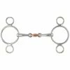 Best Sale 🥰 Shires Equestrian Products Shires Two Ring Copper Lozenge Gag Bit Horse Bits 🎁 2 Shires Equestrian Products Shires Two Ring Copper Lozenge Gag Bit Horse Bits