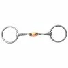 Weatherbeeta Horse Bits JP Korsteel Stainless Steel Copper Oval Link Loose Ring Snaffle Bit