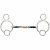Flash Sale ❤️ Shires Equestrian Products Horse Bits Shires Blue Sweet Iron Universal With Roller Link Bit 🌟 2 Shires Equestrian Products Horse Bits Shires Blue Sweet Iron Universal With Roller Link Bit