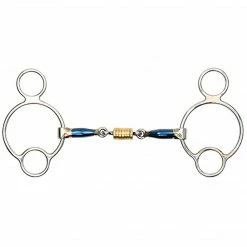 Shires Equestrian Products Horse Bits Shires Blue Sweet Iron Universal With Roller Link Bit