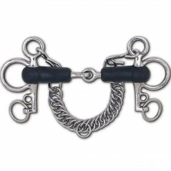 Toklat Originals Horse Bits Toklat Soft Rubber Snaffle Tom Thumb Pelham - 3 3/4" Cheek