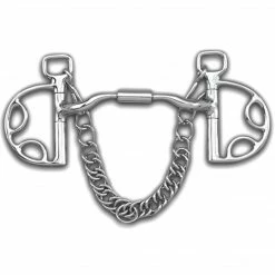 Toklat Originals Toklat Myler Kimberwick With Stainless Steel Low Port Comfort Snaffle MB 04 Horse Bits