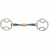 Shires Equestrian Products Shires Blue Sweet Iron Bevel With Roller Link Bit