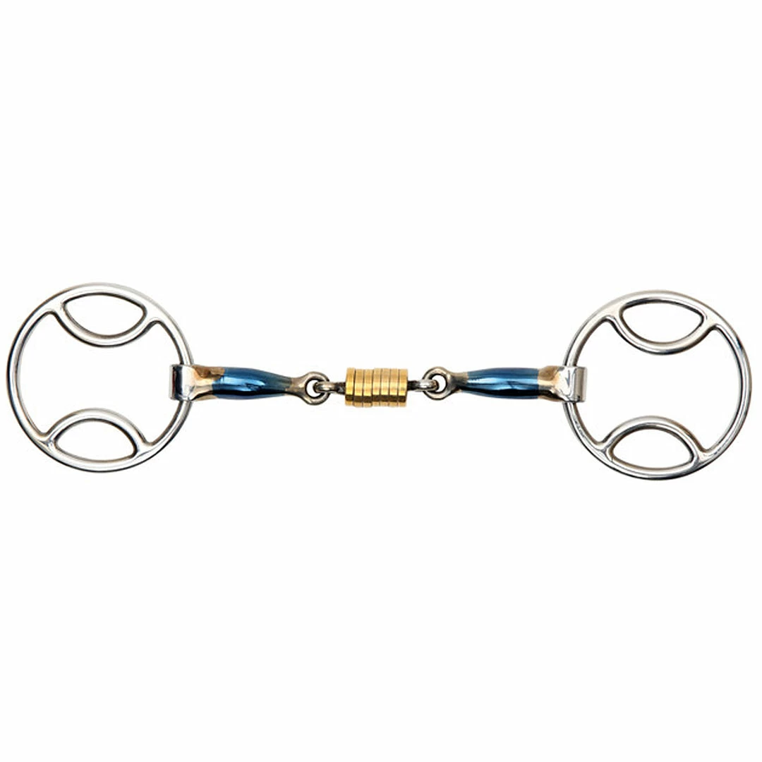 Discount 🤩 Shires Equestrian Products Shires Blue Sweet Iron Bevel With Roller Link Bit ✨ 3 Shires Equestrian Products Shires Blue Sweet Iron Bevel With Roller Link Bit