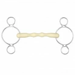 English Riding Supply Happy Mouth 2-Ring Shaped Mullen Mouth Pessoa Gag