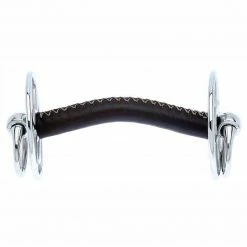 Partrade Horse Bits Metalab John Whitaker Leather Coated Gag