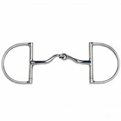 Weatherbeeta JP Korsteel Stainless Steel Jointed Port Hunter Dee Ring Snaffle Bit Horse Bits
