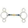 Cheapest 🤩 English Riding Supply Centaur Blue Steel 2-Ring Gag Bit With Loose Brass Roller Disks Horse Bits 🤩 1 English Riding Supply Centaur Blue Steel 2-Ring Gag Bit With Loose Brass Roller Disks Horse Bits