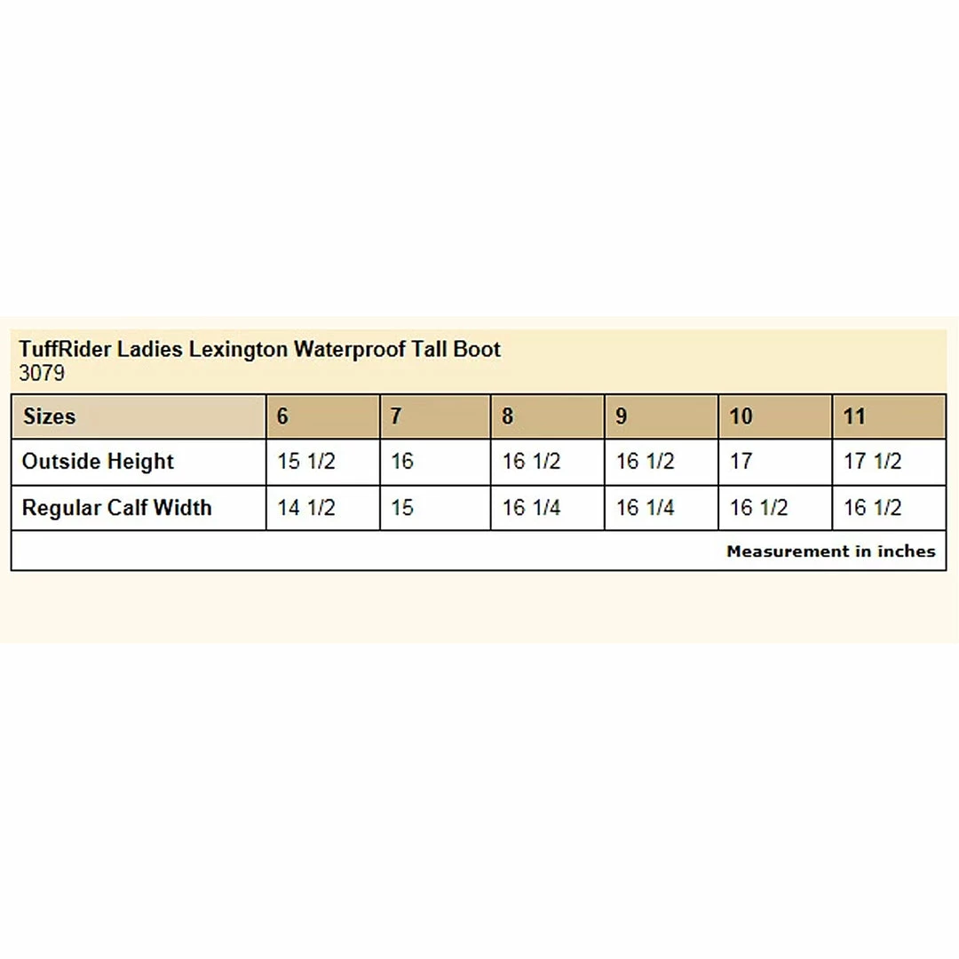 New 🎉 JPC Equestrian TuffRider 👩 Women's Lexington Waterproof Tall 🥾 Boots 🔔 6 JPC Equestrian TuffRider Women's Lexington Waterproof Tall Boots