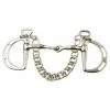 Cheap ✨ Weatherbeeta Horse Bits JP Korsteel Stainless Steel Jointed Slotted Ring KImblewick Bit ❤️ 1 Weatherbeeta Horse Bits JP Korsteel Stainless Steel Jointed Slotted Ring KImblewick Bit