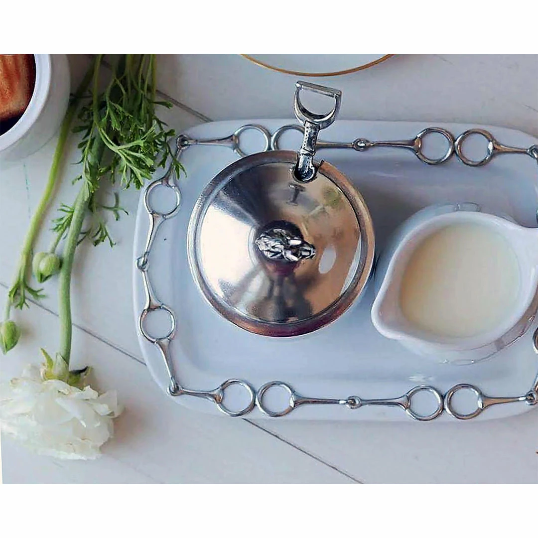 New 🎁 Equestrian Decor Arthur Court Sugar & Creamer Set 😉 5 Equestrian Decor Arthur Court Sugar & Creamer Set