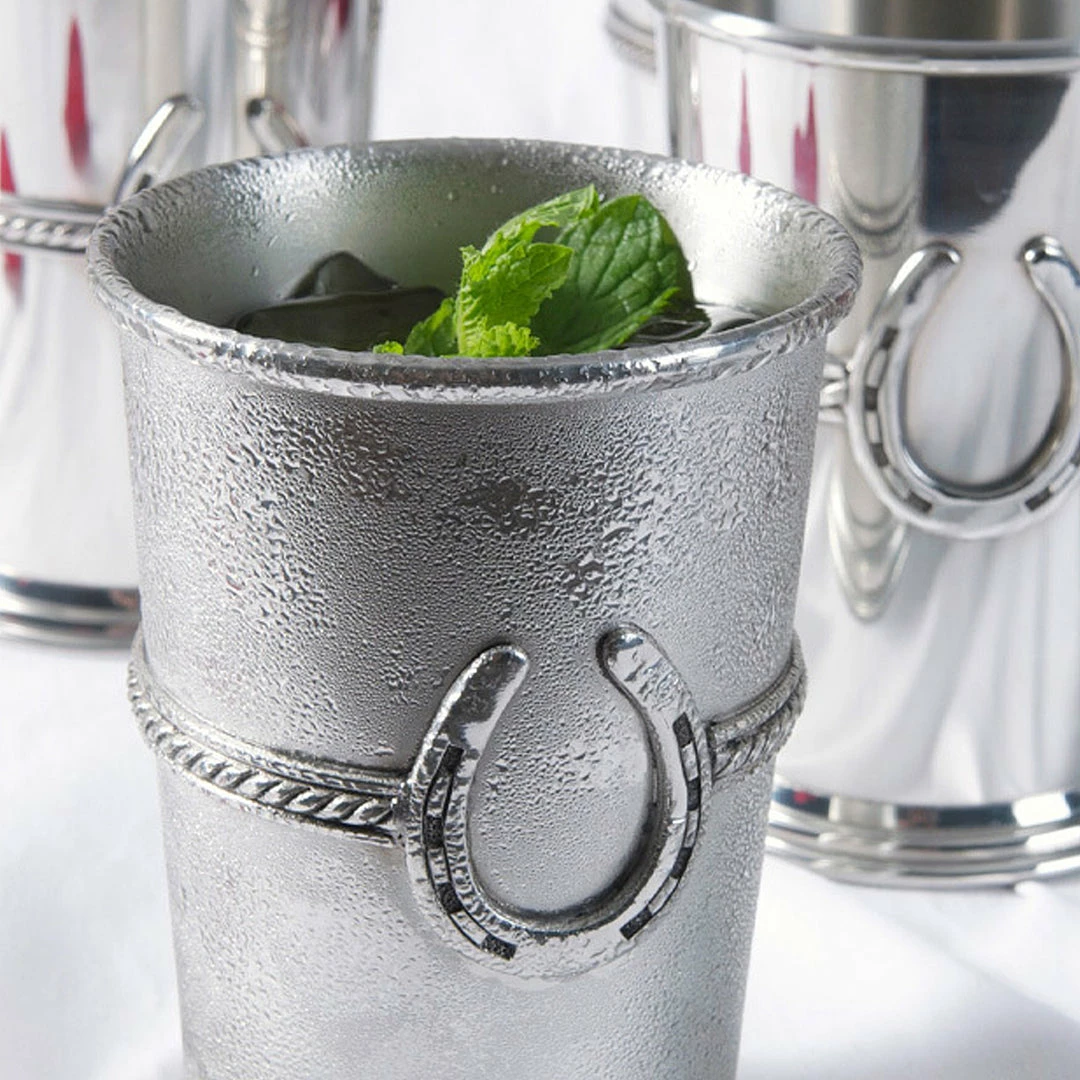 Promo ๐ฅ Arthur Court Equestrian Pewter Julep Cup ๐ 4 Arthur Court Equestrian Pewter Julep Cup