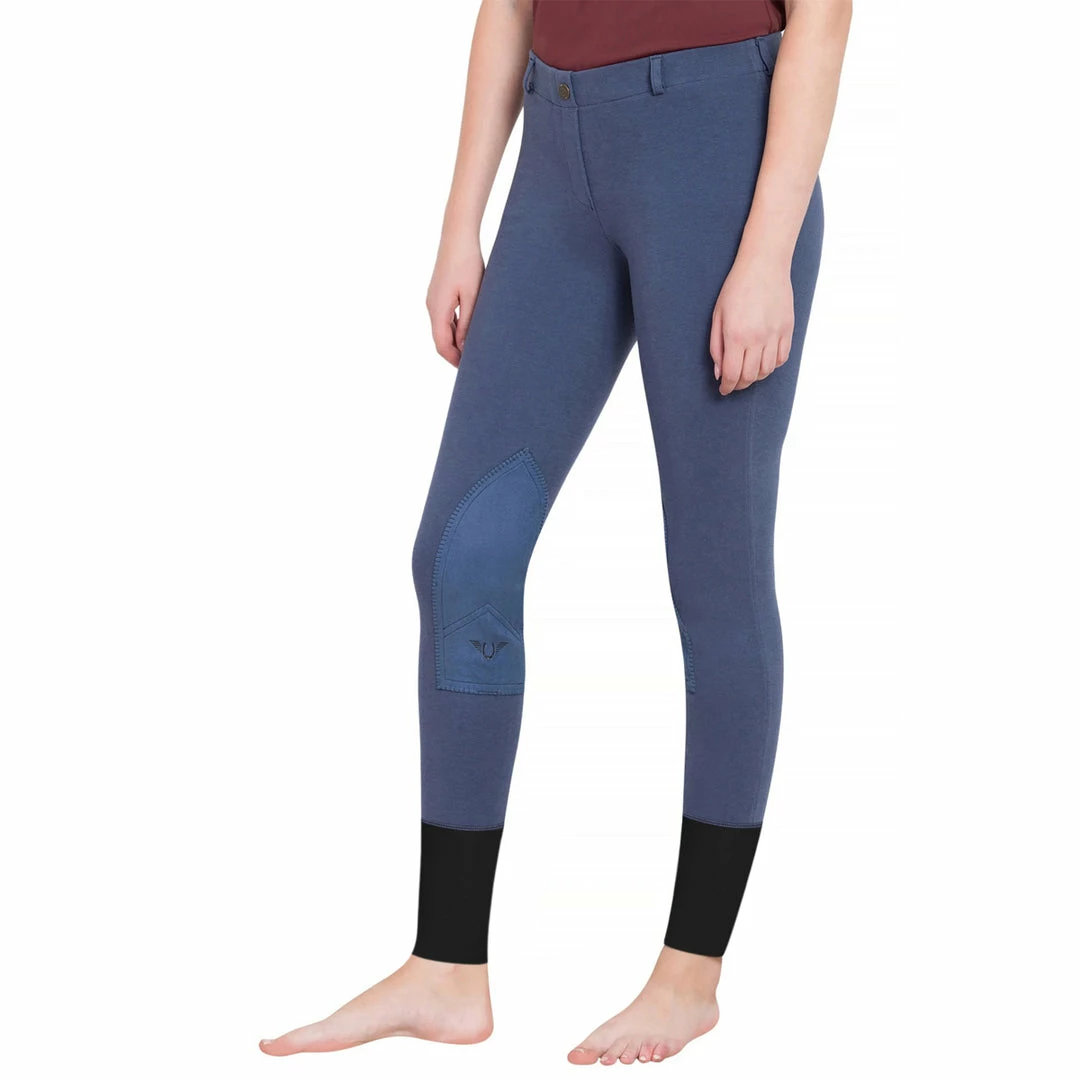 Wholesale 💯 JPC Equestrian TuffRider Ladies Starter Lowrise Pull On Knee Patch Breeches ✔️ 12 JPC Equestrian TuffRider Ladies Starter Lowrise Pull On Knee Patch Breeches