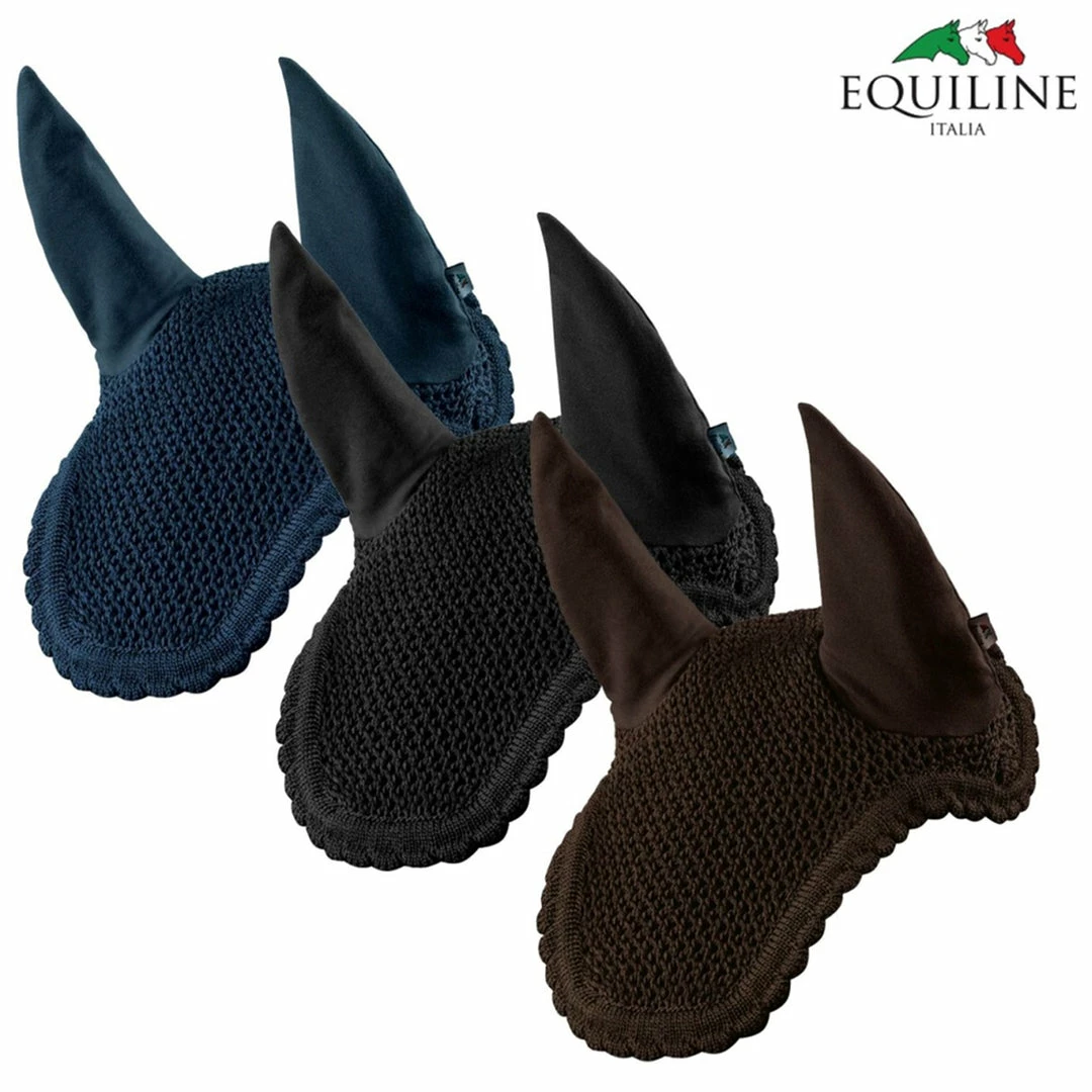 New 🤩 Horse Training Equipment Equiline Soundless Ear Net 💯 3 Horse Training Equipment Equiline Soundless Ear Net