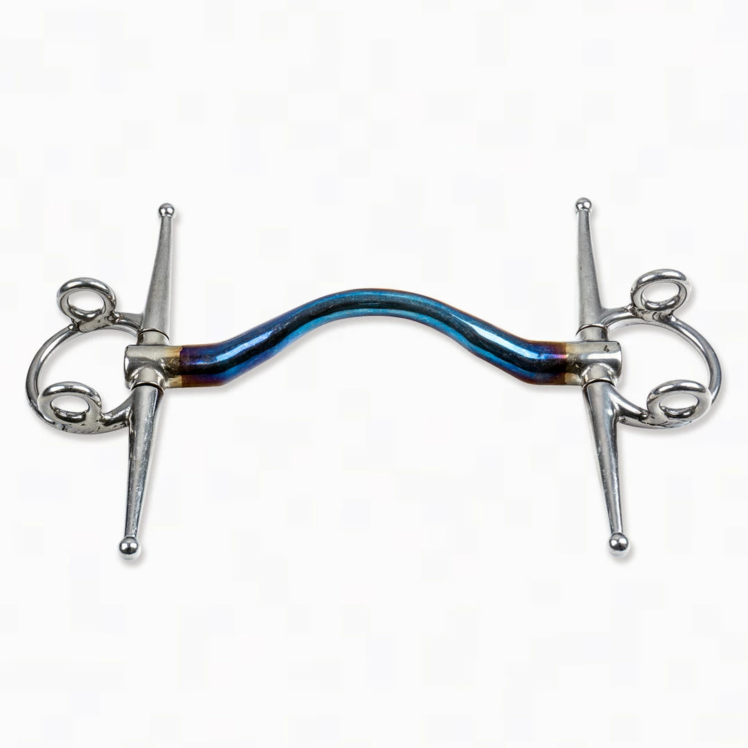 New ⭐ Equine Industries Trust Sweet Iron Full Cheek Gag Medium Port Horse Bits 🎁 3 Equine Industries Trust Sweet Iron Full Cheek Gag Medium Port Horse Bits