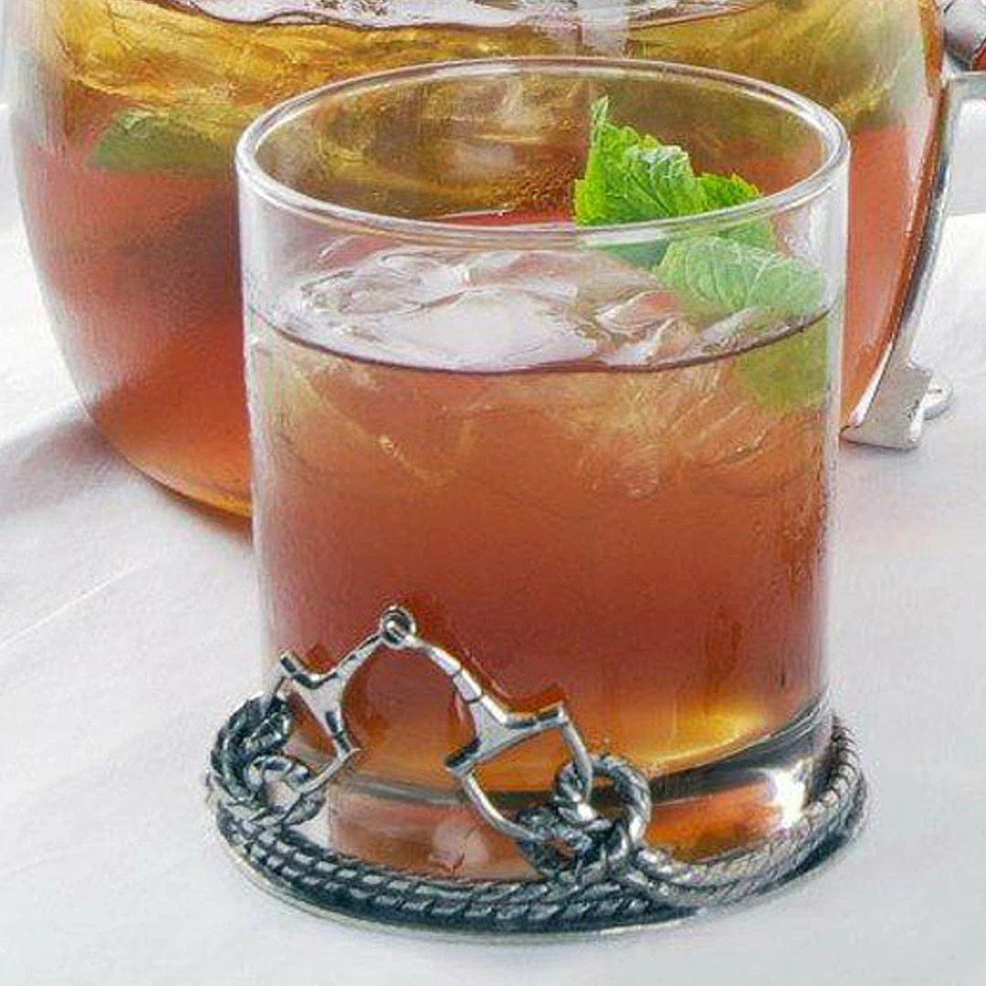 Best Sale 🎁 Arthur Court Equestrian Bit Double Old Fashioned Glass 😍 3 Arthur Court Equestrian Bit Double Old Fashioned Glass