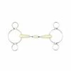 English Riding Supply Horse Bits Happy Mouth 2-Ring Double Jointed Gag Bit