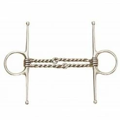 English Riding Supply Horse Bits Centaur Stainless Steel Double Twisted Wire Full Cheek Bit