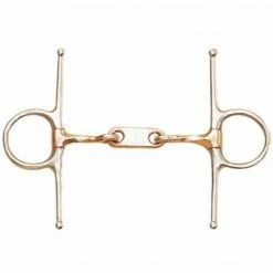 English Riding Supply Centaur Stainless Steel Dr Bristol Full Cheek With Twisted Copper Mouth Bit Horse Bits