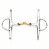 English Riding Supply Centaur Copper Overlay Quarter Moon Full Cheek Snaffle Bit