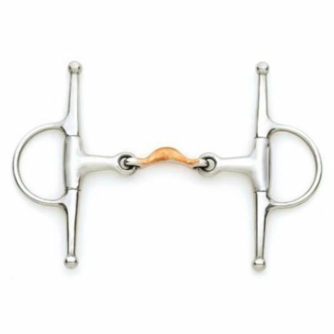 Buy ๐ English Riding Supply Centaur Copper Overlay Quarter Moon Full Cheek Snaffle Bit โค๏ธ 3 English Riding Supply Centaur Copper Overlay Quarter Moon Full Cheek Snaffle Bit
