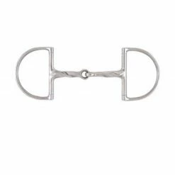Weatherbeeta Korsteel Stainless Steel Slow Twist Hunter Dee Snaffle Bit