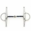 English Riding Supply Horse Bits Centaur Blue Steel Slow Twist Eggbutt Full Cheek Bit