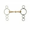 Weatherbeeta Horse Bits Korsteel European Copper Mouth 3 Ring Elevator Gag Bit