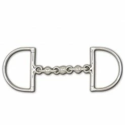 Toklat Originals Toklat Stainless Steel Waterford Hunt Dee - 4" Rings Horse Bits
