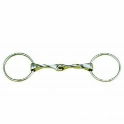 English Riding Supply Horse Bits Centaur Stainless Steel Slow Twist Loose Ring 65mm Snaffle Bit