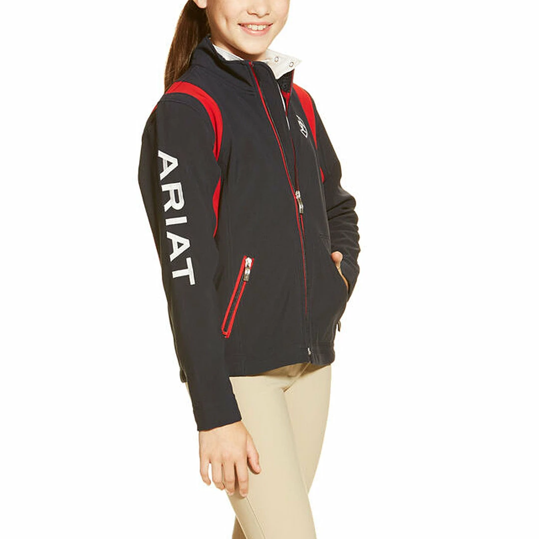 Best Sale 🥰 Ariat Youth New Team Softshell Jacket Equestrian Outerwear 🤩 4 Ariat Youth New Team Softshell Jacket Equestrian Outerwear