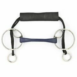 French Equestrian Horse Bits Jump'in Flexible Rubber Gag Combination Bit