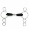 Flash Sale 😍 English Riding Supply Centaur Stainless Steel Jointed Rubber Mouth 3-Ring Gag Bit 🎉 2 English Riding Supply Centaur Stainless Steel Jointed Rubber Mouth 3-Ring Gag Bit