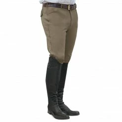 Brand new 😀 English Riding Supply Ovation EuroWeave Front Zip 4-Pocket Knee Patch Men's Breeches 🤩 12 English Riding Supply Ovation EuroWeave Front Zip 4-Pocket Knee Patch Men's Breeches