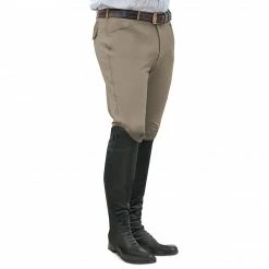 Brand new 😀 English Riding Supply Ovation EuroWeave Front Zip 4-Pocket Knee Patch Men's Breeches 🤩 14 English Riding Supply Ovation EuroWeave Front Zip 4-Pocket Knee Patch Men's Breeches