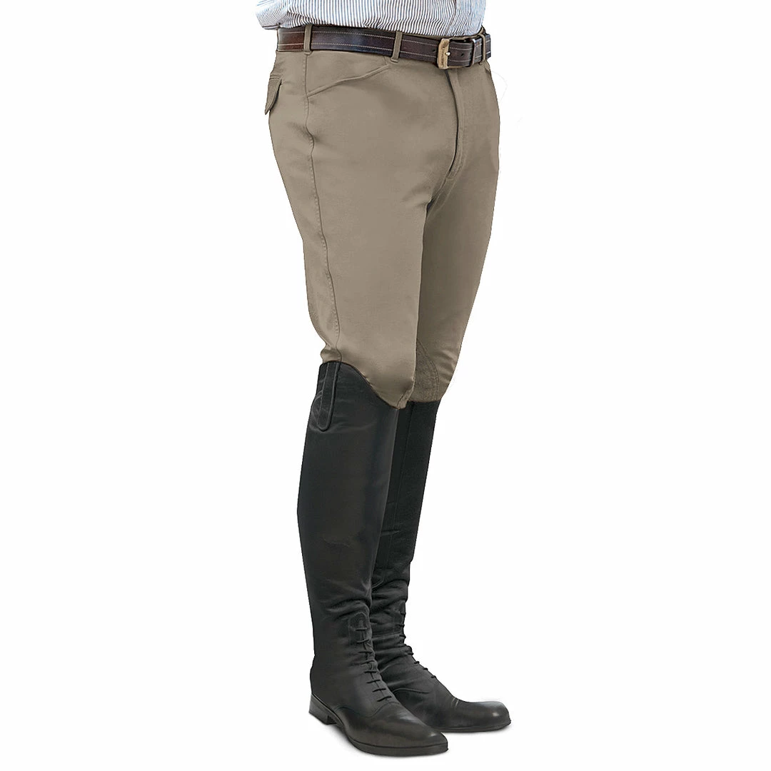 Brand new 😀 English Riding Supply Ovation EuroWeave Front Zip 4-Pocket Knee Patch Men's Breeches 🤩 8 English Riding Supply Ovation EuroWeave Front Zip 4-Pocket Knee Patch Men's Breeches