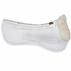 Equine Comfort Products Saddle Pads & Fittings ECP Sheepskin Correction Half Pad With Memory Foam