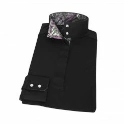 Essex Classics Paisley Ladies “Dusk” Black Jumper Performance Show Shirt Show Shirts