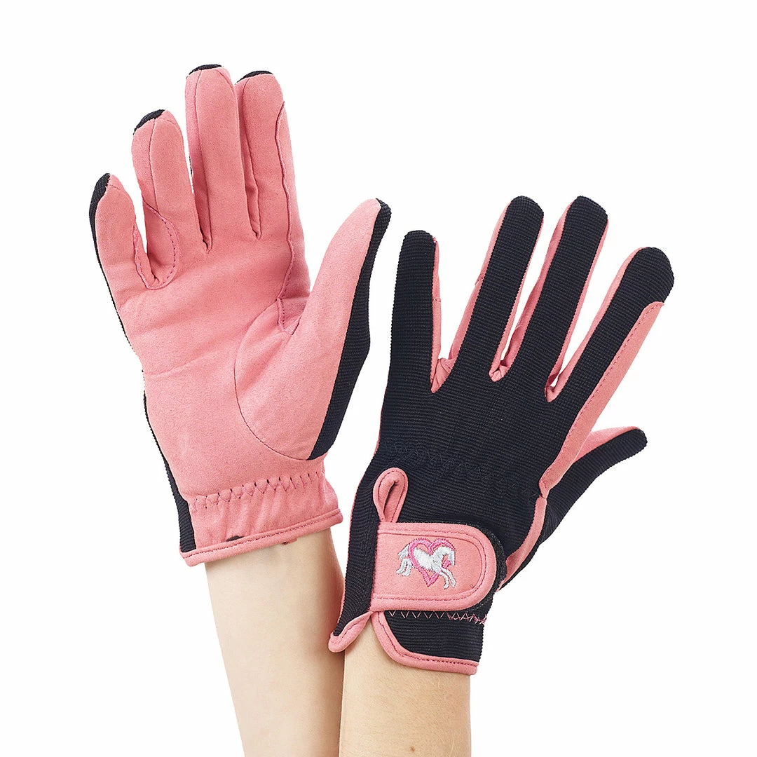 Hot Sale ๐งจ English Riding Supply Ovation Child's Hearts & Horses Gloves Equestrian Accessories โ 7 English Riding Supply Ovation Child's Hearts & Horses Gloves Equestrian Accessories