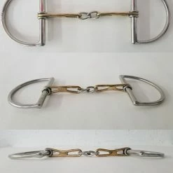 FHT Custom Made Bits Horse Bits Custom Made Tear Drop Dee Ring Snaffle