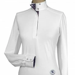 Essex Classics Ladies “Tricolor” Talent Yarn Wrap Collar Show Shirt Show Shirts