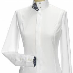 Essex Classics Ladies "Princess Flora" Fitted Style Straight Collar Long Sleeve Show Shirt Show Shirts
