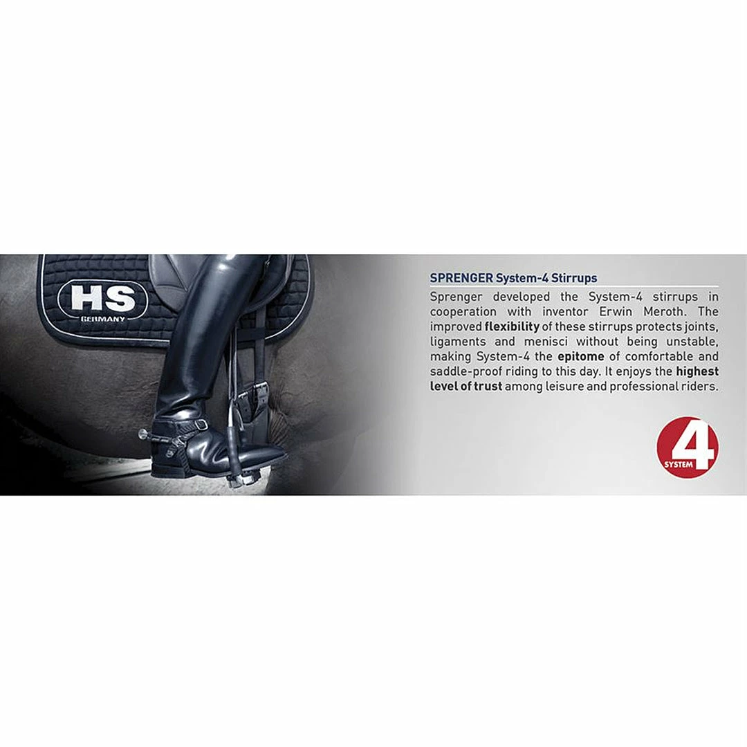 Hot Sale 🛒 Herm Sprenger System-4 Stirrups Saddle Pads & Fittings 💯 5 Herm Sprenger System-4 Stirrups Saddle Pads & Fittings
