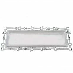 Arthur Court Equestrian Open Work Oblong Tray